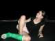 Sur un trampoline